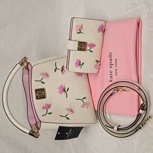 Bundle! Kate Spade Phoebe Applique Crossbody Bag + Wallet